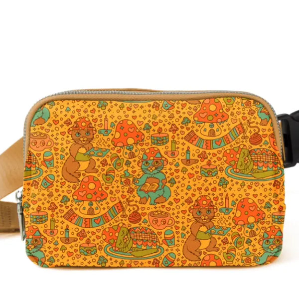 Cottagecore Cat Belt Bag